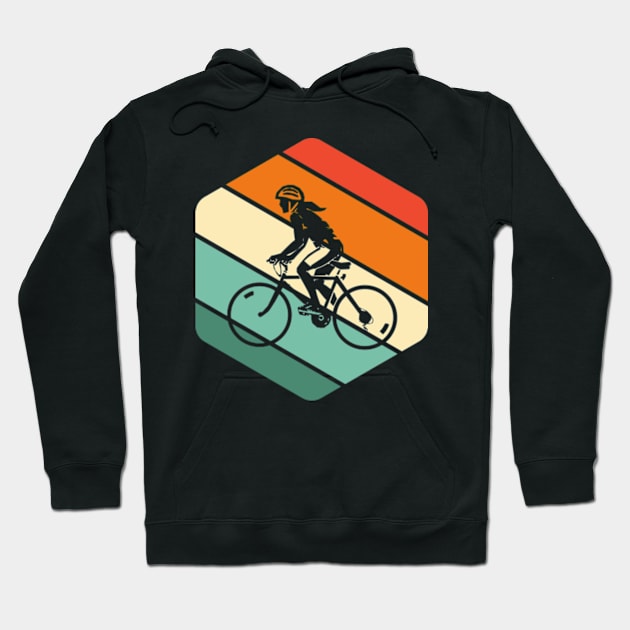 Cycling Sunset Hoodie by justin moore